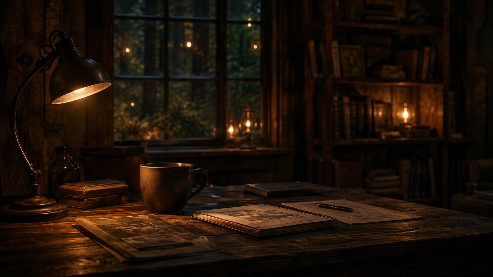 Warm creative desk